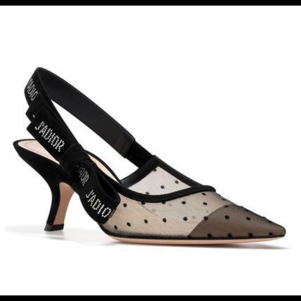 Brandnew Dior j’adior black cloth heels for women